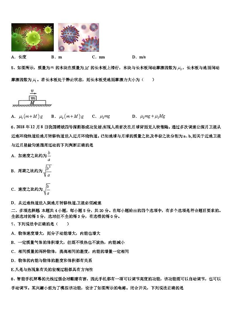 山东省滕州第七中学2023届高三第三次适应性考试物理试题第2页