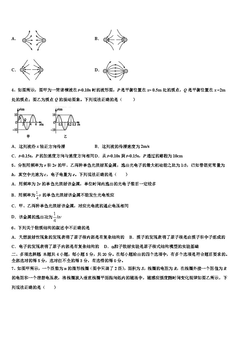 山西省朔州市2022-2023学年高三阶段性测试（六）A卷物理试题试卷第2页