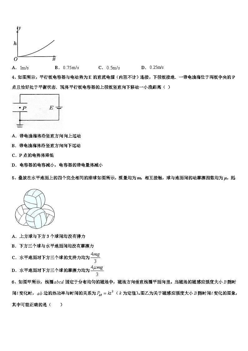 四川省宜宾市普通高中2023年高三学生寒假自主学习调查物理试题第2页