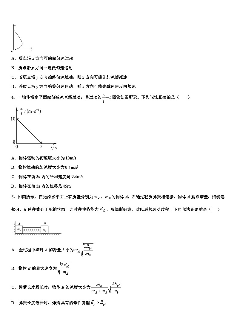 云南师大附中2023届招生统一考试模拟物理试题试卷第2页