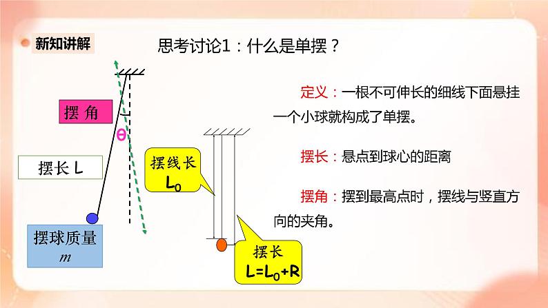 人教版高中物理选修一 2.4单摆 课件+教案04