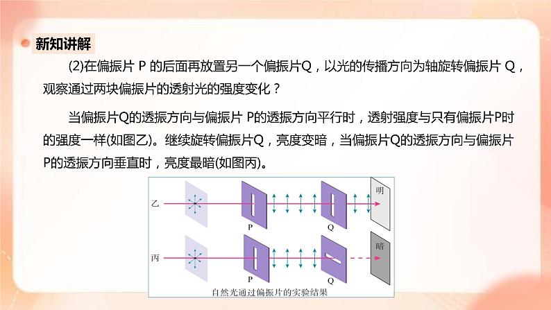 人教版高中物理选修一 4.6 光的偏振 激光 课件+教案08