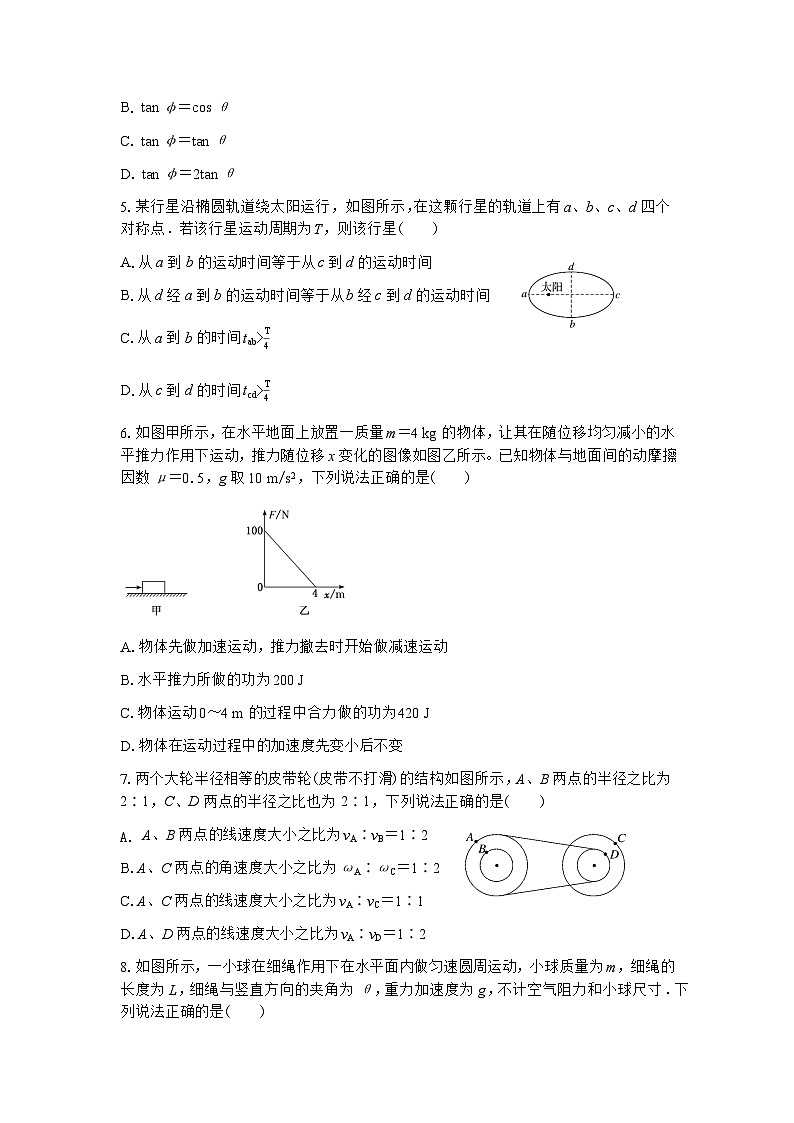 云南省西双版纳傣族自治州第一中学2022-2023学年高一下学期期末考试物理试题第2页