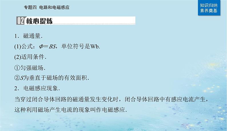 2023高考物理二轮专题复习与测试第一部分专题四第14讲电磁感应与电磁波课件第3页