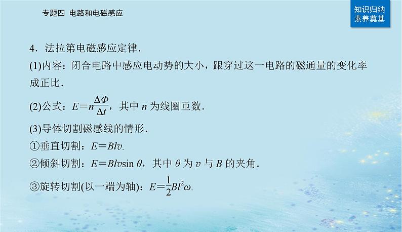 2023高考物理二轮专题复习与测试第一部分专题四第14讲电磁感应与电磁波课件第5页