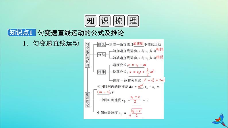 新教材适用2024版高考物理一轮总复习第1章运动的描述匀变速直线运动第2讲匀变速直线运动的规律课件第5页