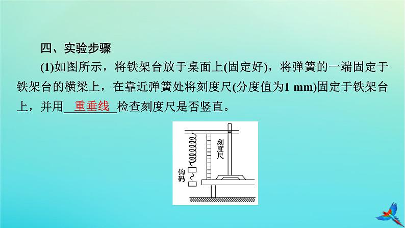 新教材适用2024版高考物理一轮总复习第2章相互作用实验2探究弹簧弹力与形变量的关系课件07