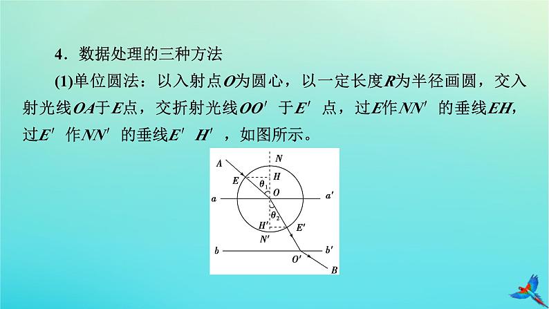 新教材适用2024版高考物理一轮总复习第13章光电磁波相对论实验18测量玻璃的折射率课件第7页