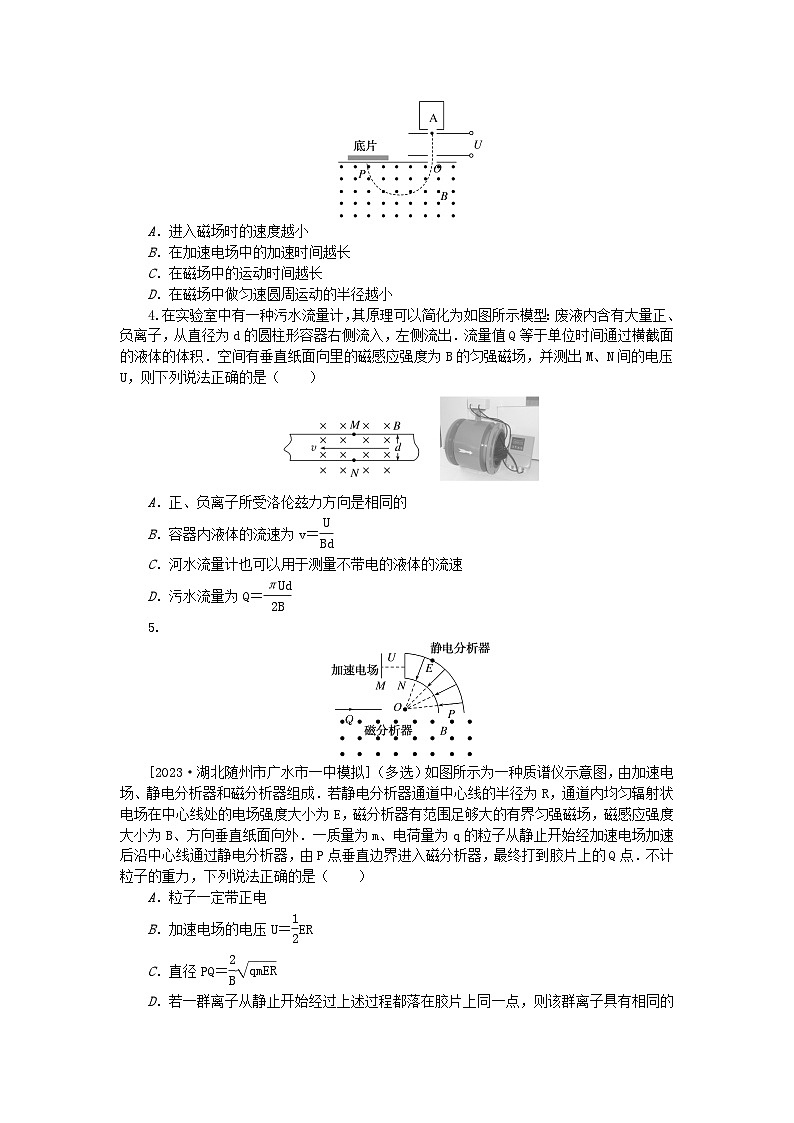 2024版新教材高考物理复习特训卷考点71洛伦兹力与现代科技第2页
