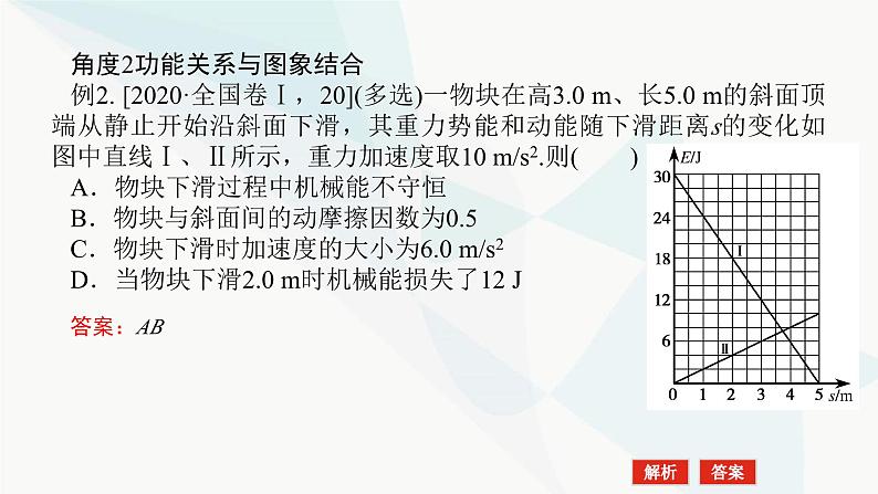 高中物理复习专题四功能关系 能量守恒定律课件第8页