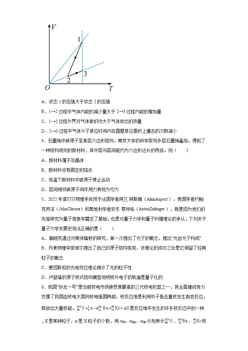 山东省泰安市东平高级中学2022-2023学年高二下学期6月月考物理试题（含解析）02