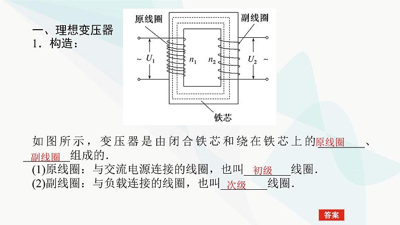 高中物理复习11-2变压器 电能的输送课件第3页