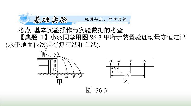 2024年高考物理一轮复习第六章实验六验证动量守恒定律课件第6页