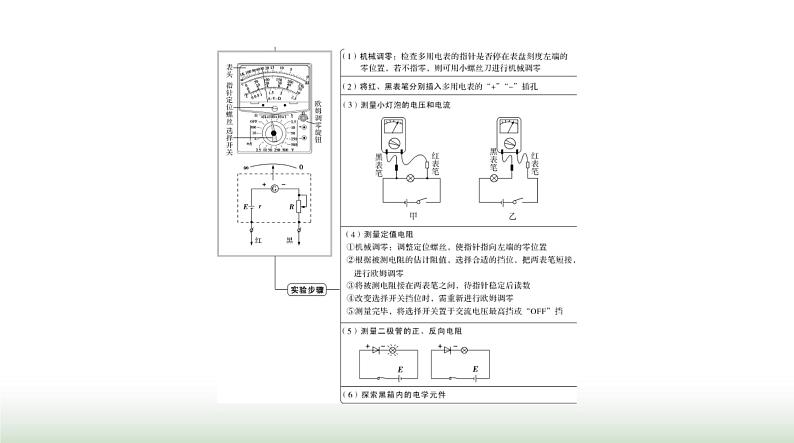 2024年高考物理一轮复习第九章实验十练习使用多用电表课件第3页