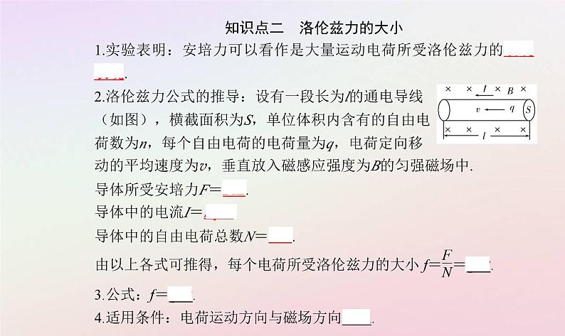 新教材2023高中物理第一章磁场第三节洛伦兹力课件粤教版选择性必修第二册第4页