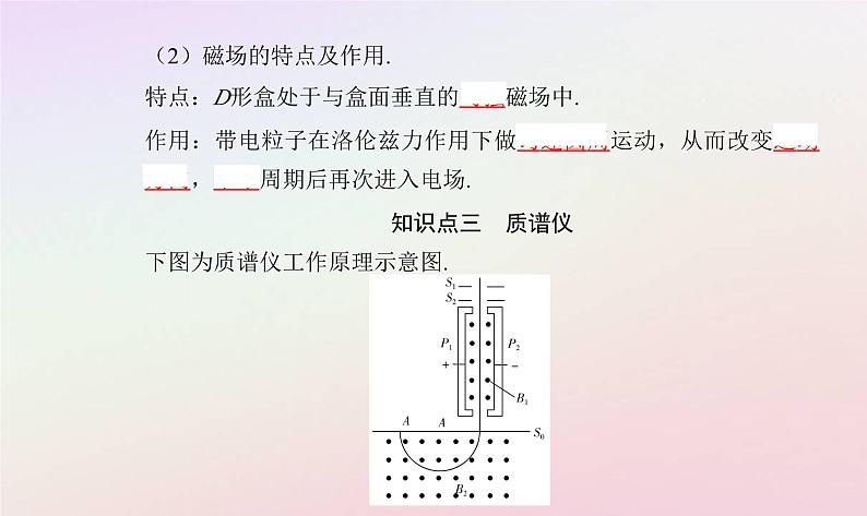 新教材2023高中物理第一章磁场第四节洛伦兹力与现代技术课件粤教版选择性必修第二册06