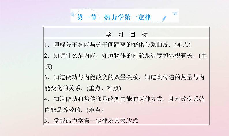 新教材2023高中物理第三章热力学定律第一节热力学第一定律课件粤教版选择性必修第三册第2页