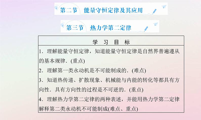 新教材2023高中物理第三章热力学定律第二节能量守恒定律及其应用第三节热力学第二定律课件粤教版选择性必修第三册02