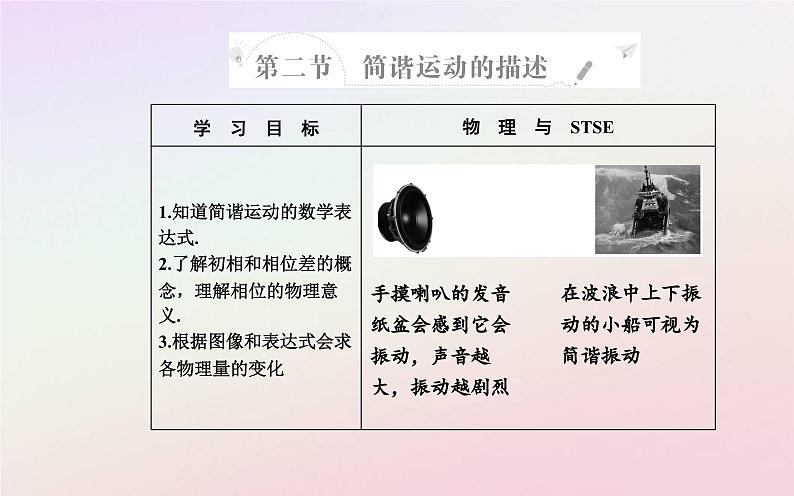 新教材2023高中物理第二章机械振动第二节简谐运动的描述课件粤教版选择性必修第一册02