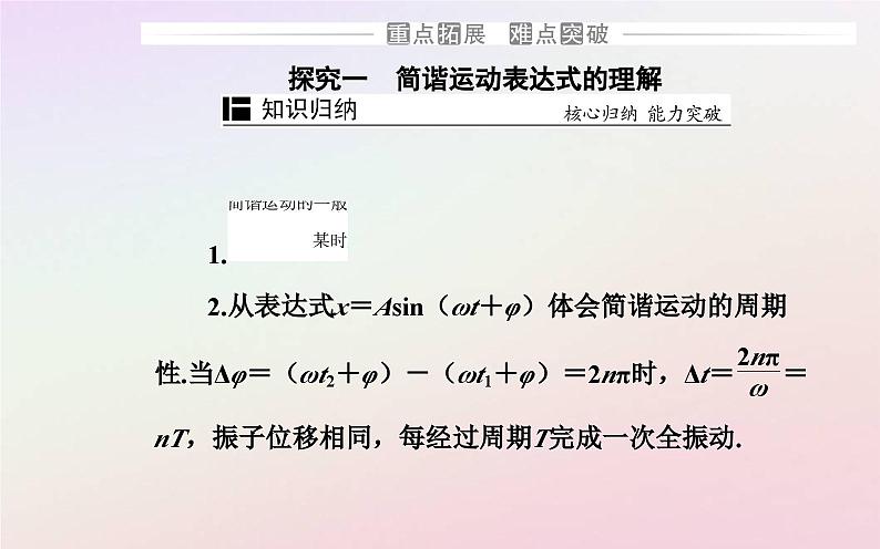 新教材2023高中物理第二章机械振动第二节简谐运动的描述课件粤教版选择性必修第一册08