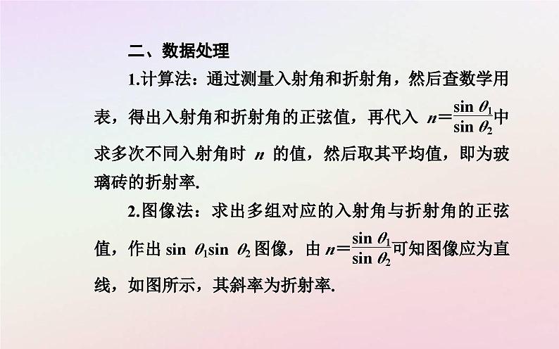 新教材2023高中物理第四章光及其应用第二节测定介质的折射率课件粤教版选择性必修第一册06