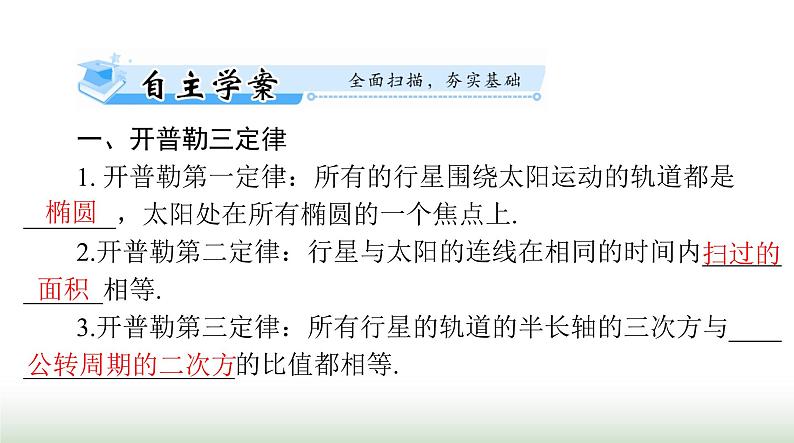 2024年高考物理一轮复习第四章第4节万有引力定律及其应用课件第1页