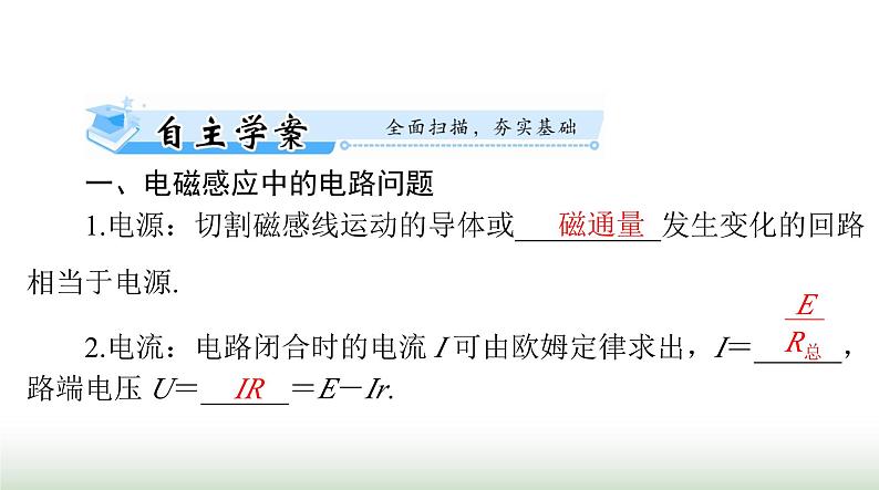 2024年高考物理一轮复习第十一章第3节电磁感应定律的综合应用课件第2页