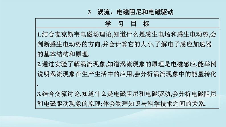 新教材2023高中物理第二章电磁感应2.3涡流电磁阻尼和电磁驱动课件新人教版选择性必修第二册第2页