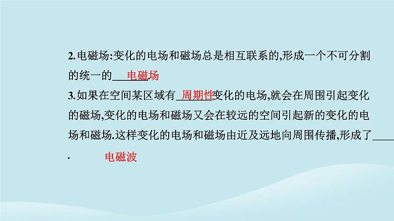 新教材2023高中物理第四章电磁振荡与电磁波4.2电磁场与电磁波课件新人教版选择性必修第二册04