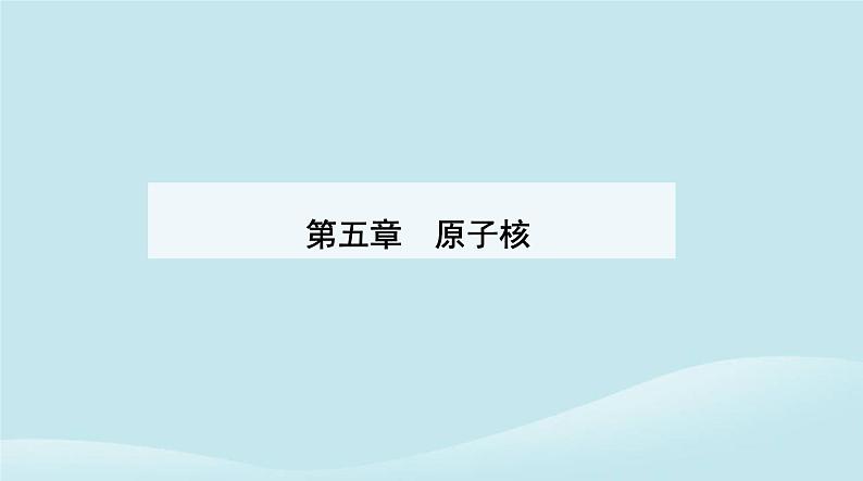 新教材2023高中物理第五章原子核5.1原子核的组成课件新人教版选择性必修第三册01