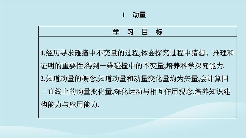 新教材2023高中物理第一章动量守恒定律1.1动量课件新人教版选择性必修第一册第2页