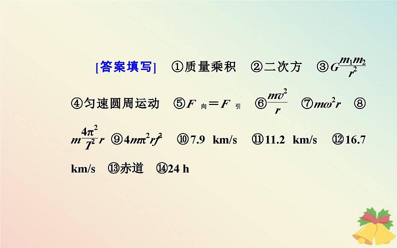 新教材2023高中物理第三章万有引力定律章末复习提升课件粤教版必修第二册03