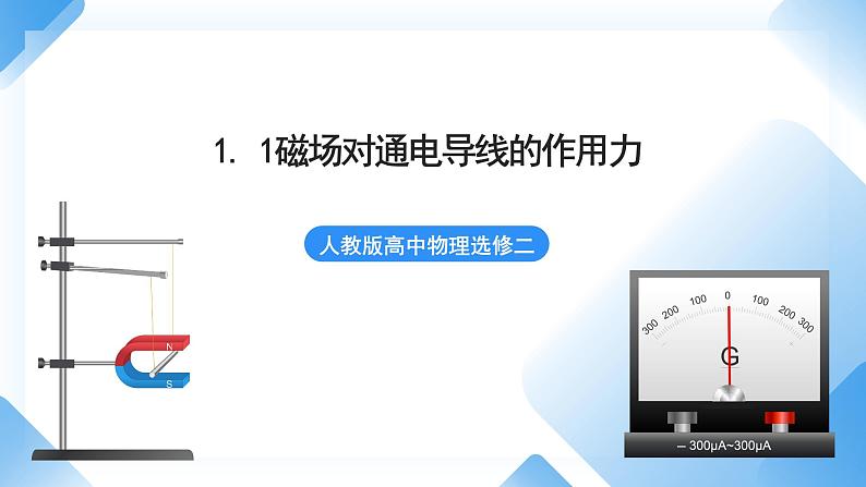 1.1 磁场对通电导线的作用力 课件+素材 人教版高中物理选修二01