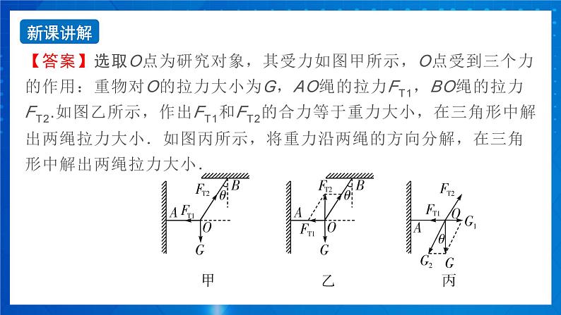 新人教版高中物理必修第一册3.5《共点力的平衡》（2）课件+任务单+练习03