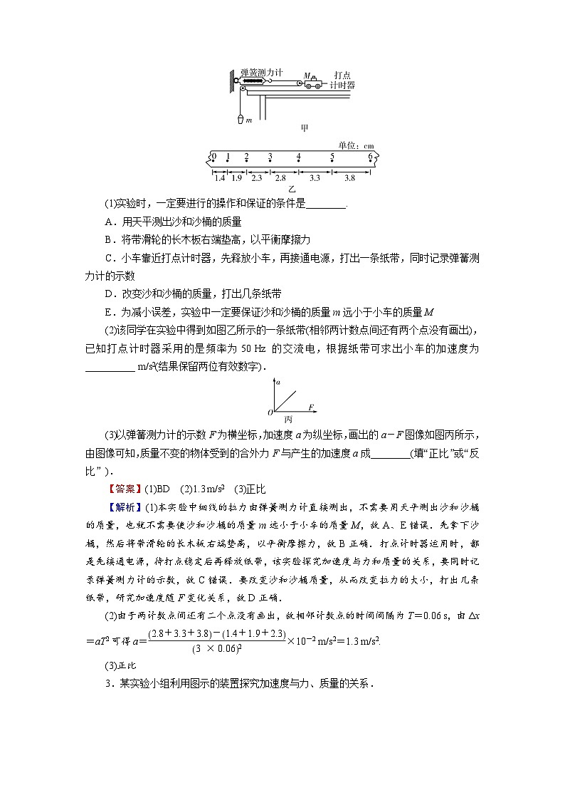 新人教版高中物理必修第一册4.2《实验：探究加速度与力、质量的关系》课件+教案+任务单+练习02