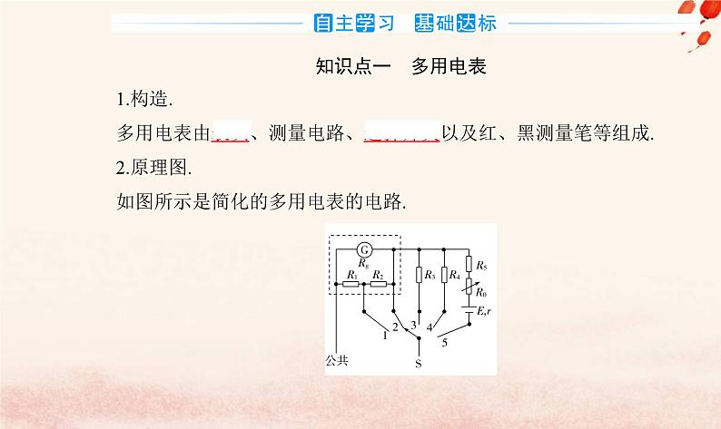 新教材2023高中物理第四章闭合电路第四节练习使用多用电表第五节家庭电路与安全用电课件粤教版必修第三册第3页