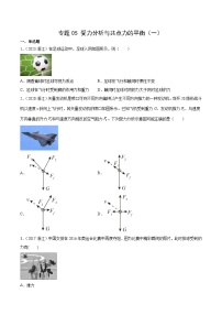 专题05 受力分析和共点力的平衡（一）- 十年（2014-2023）高考物理真题分项汇编（2份打包，原卷版+解析版）