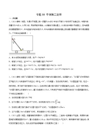 专题08 牛顿第二定律- 十年（2014-2023）高考物理真题分项汇编（2份打包，原卷版+解析版）