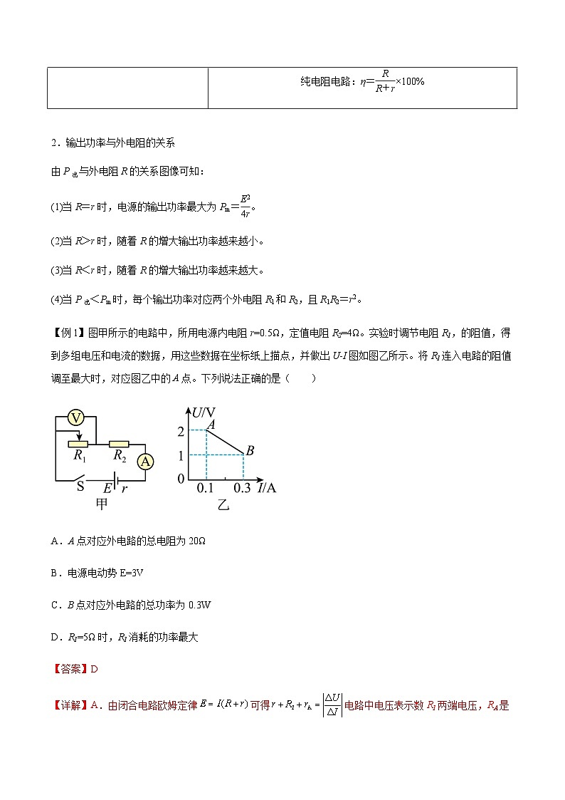 专题50 闭合电路的功率问题、电路动态分析、含容电路、故障分析-2024届高三物理一轮复习多维度导学与分层专练02
