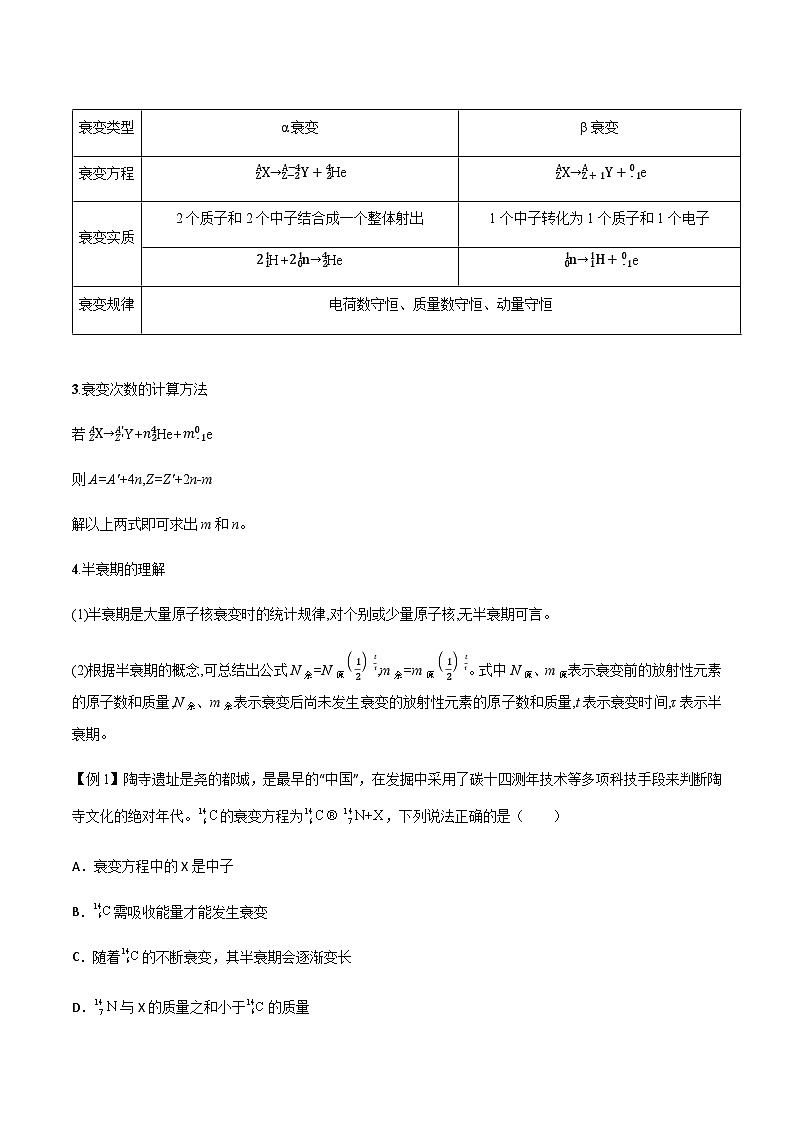 专题77 原子核物理-2024届高三物理一轮复习多维度导学与分层专练02