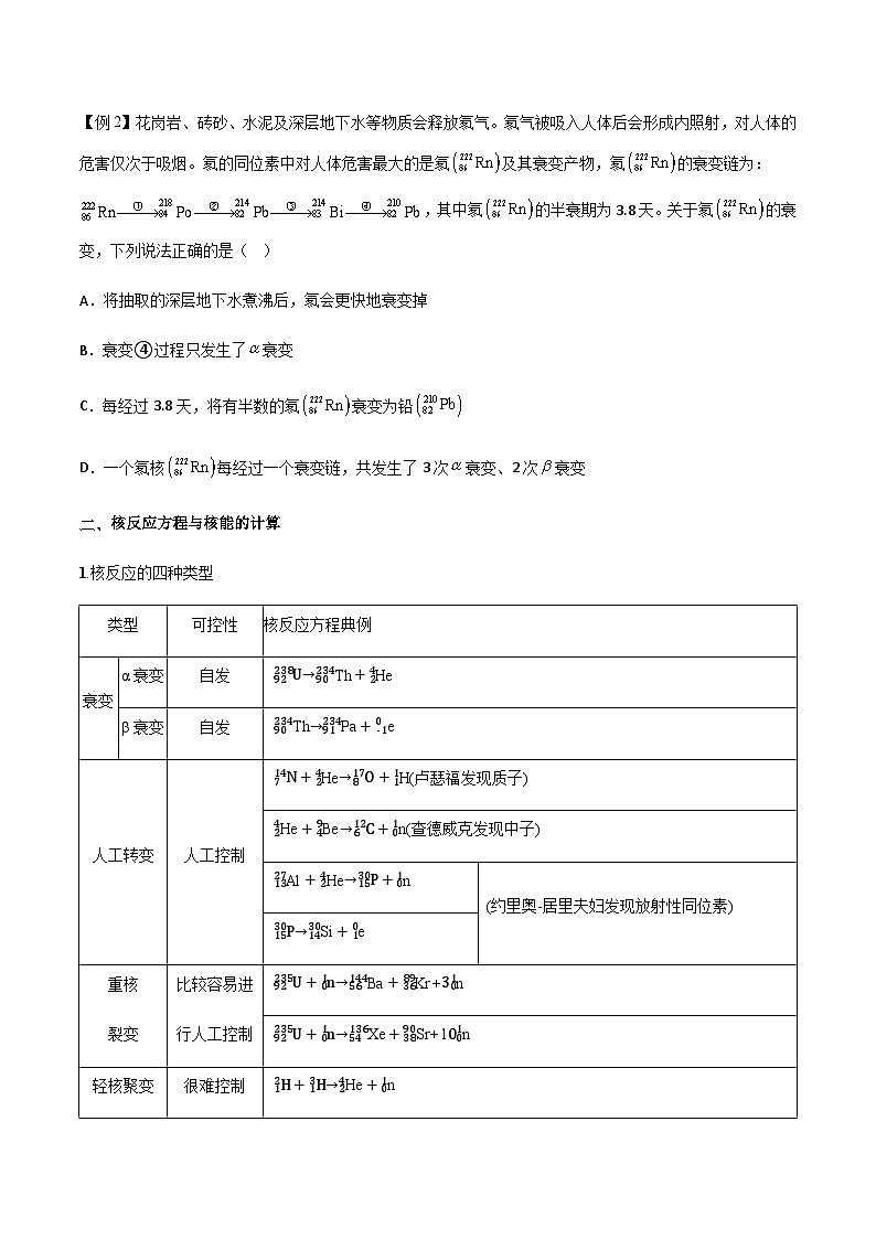 专题77 原子核物理-2024届高三物理一轮复习多维度导学与分层专练03