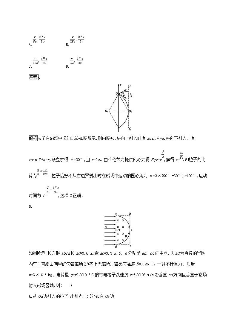 高考物理一轮复习考点规范练29磁场运动电荷的作用 人教版(含解析)03