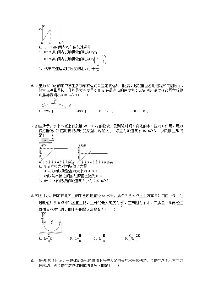 高考物理一轮复习 单元测试 机械能（含答案解析）第2页