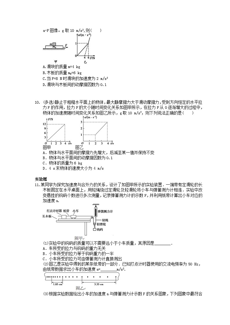 高考物理一轮复习 单元测试 牛顿运动定律（含答案解析）第3页