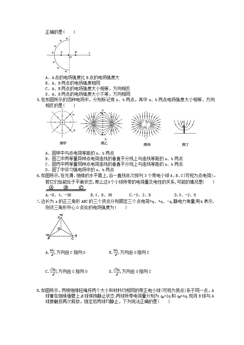 高考物理一轮复习课后练习20 库仑定律电场力的性质（含答案解析）第2页