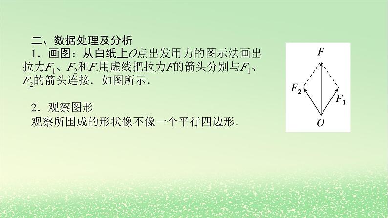 2024版新教材高考物理全程一轮总复习第二章相互作用__力实验三探究两个互成角度的力的合成规律课件07