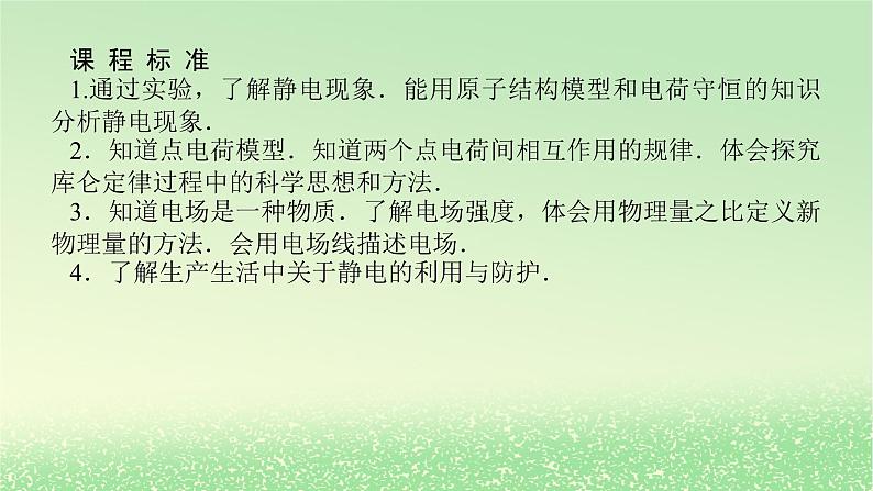 2024版新教材高考物理全程一轮总复习第九章静电场及其应用静电场中的能量第1讲静电场及其应用课件第2页