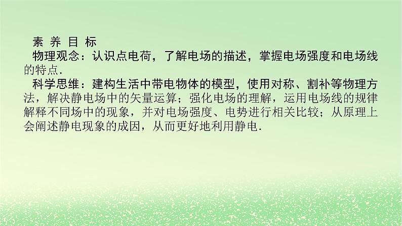 2024版新教材高考物理全程一轮总复习第九章静电场及其应用静电场中的能量第1讲静电场及其应用课件第3页