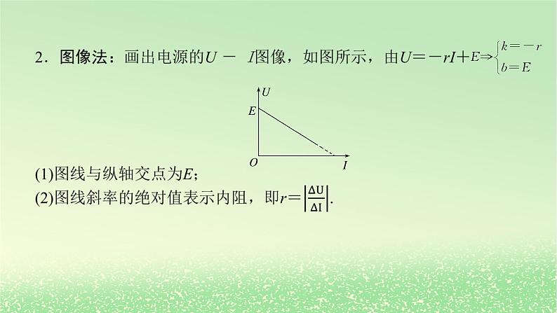 2024版新教材高考物理全程一轮总复习第十章电路及其应用电能实验十三测量电源的电动势和内阻课件第7页