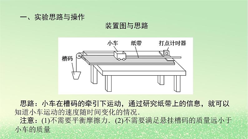 2024版新教材高考物理全程一轮总复习第一章运动的描述匀变速直线运动实验一探究匀变速直线运动的特点课件第5页